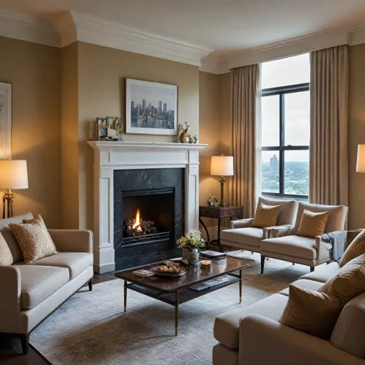 Experience refined comfort: hotel suites with fireplace in Boston