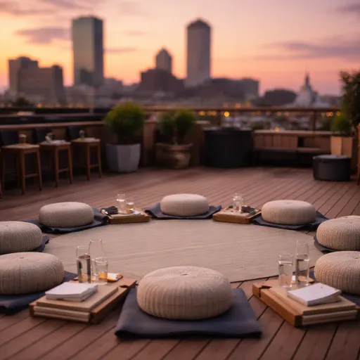 Why Boston's best hotels are swapping cocktail hours for group breathwork sessions